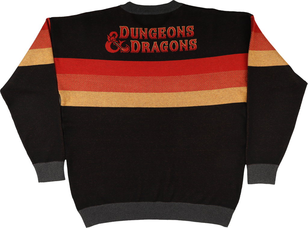 Retro Stripes Dungeons & Dragons Knitted Sweater