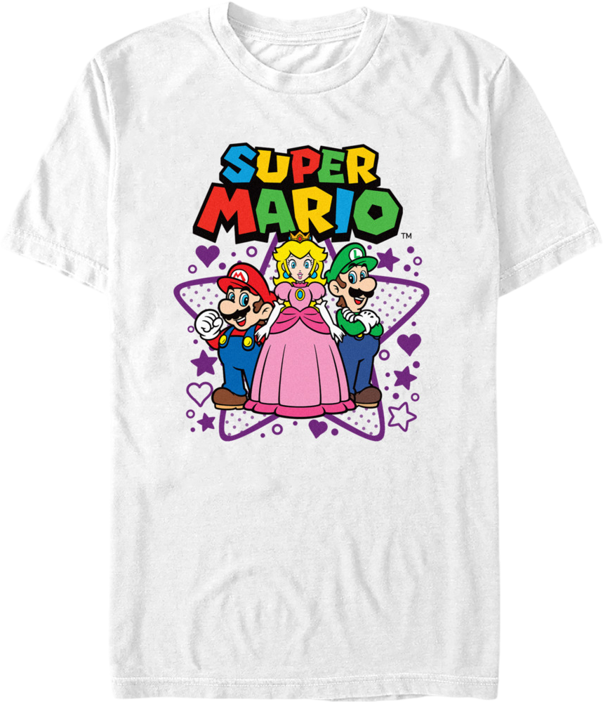 Super Mario Bros. Heroic Shapes Nintendo T-Shirt product image 1