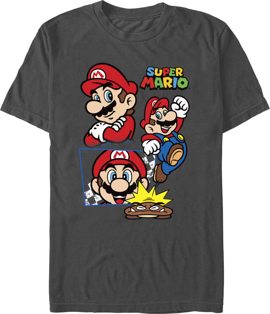 Super Mario Poses Collage Nintendo T-Shirt product image 1
