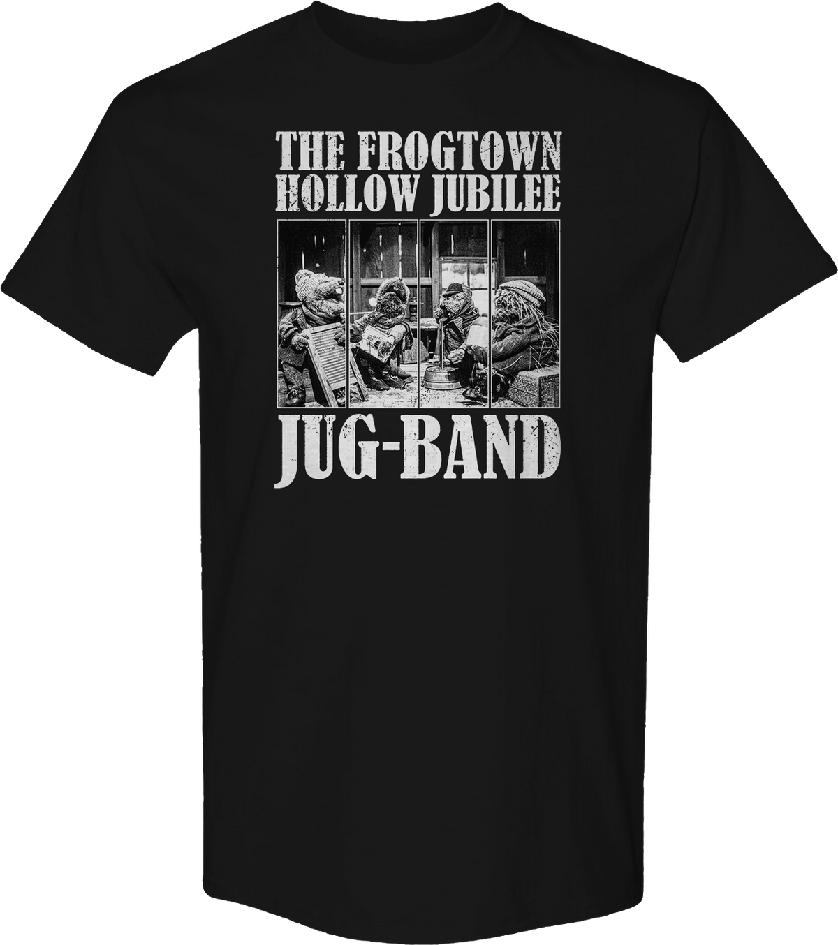The Frogtown Hollow Jubilee Jug-Band Emmet Otter T-Shirt product image 1