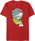 The Grinch Heart Size Snow Globe Dr. Seuss T-Shirt product image 1