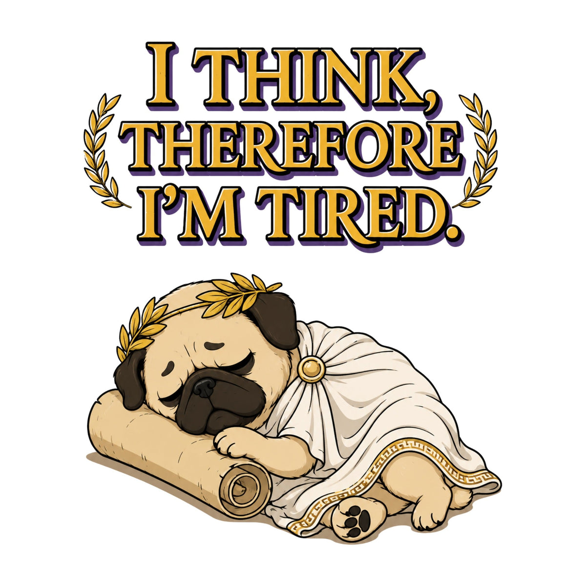 Thinking Tired Philosopher Pug product image 3