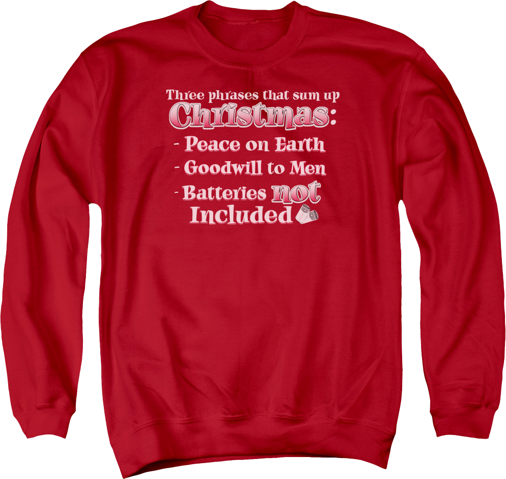 Three Phrases That Sum Up Christmas Sweatshirt product image 1