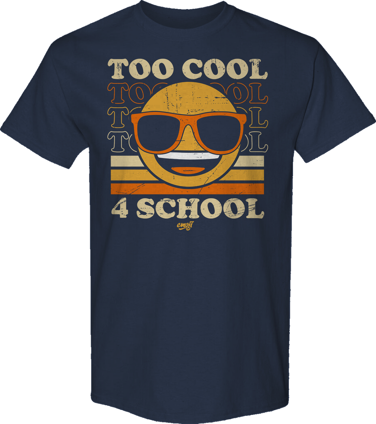 Too Cool 4 School Emoji T-Shirt product image 1