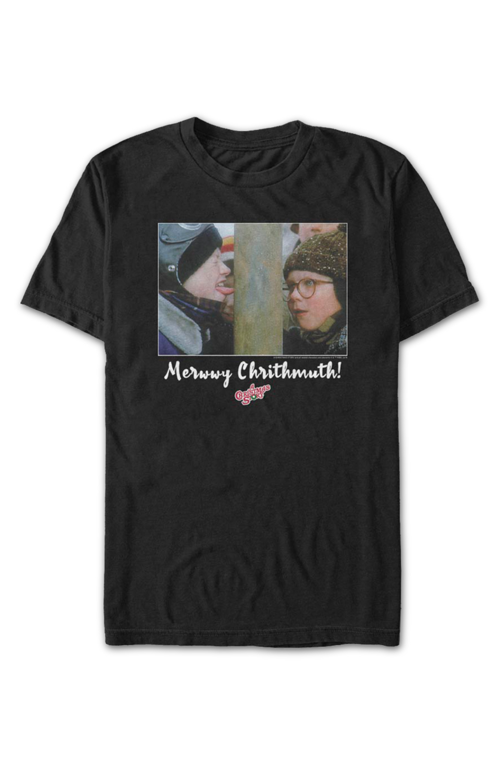 Triple Dog Dare Merwwy Chrithmuth Christmas Story T-Shirt product image 2