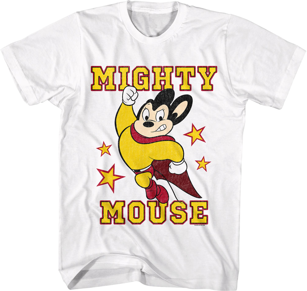 Vintage Hero Pose Mighty Mouse T-Shirt product image 1