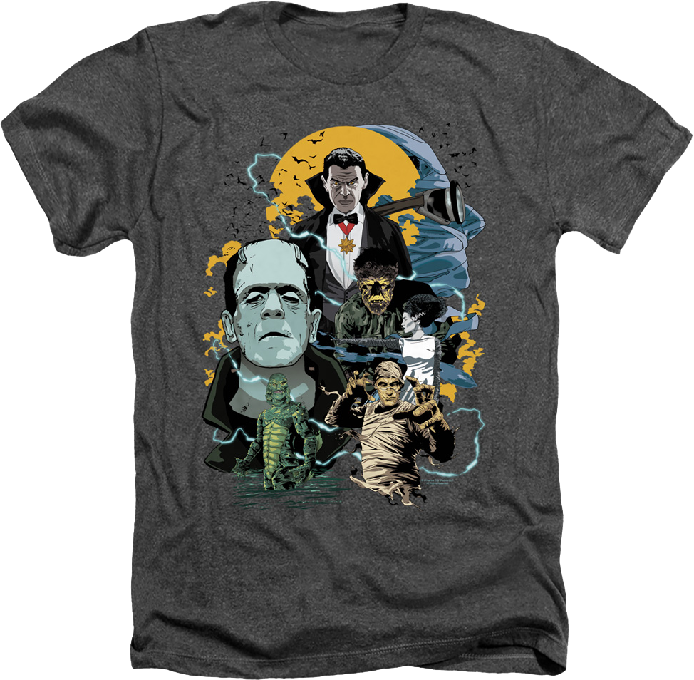 Vintage Universal Monsters Collage T-Shirt product image 1