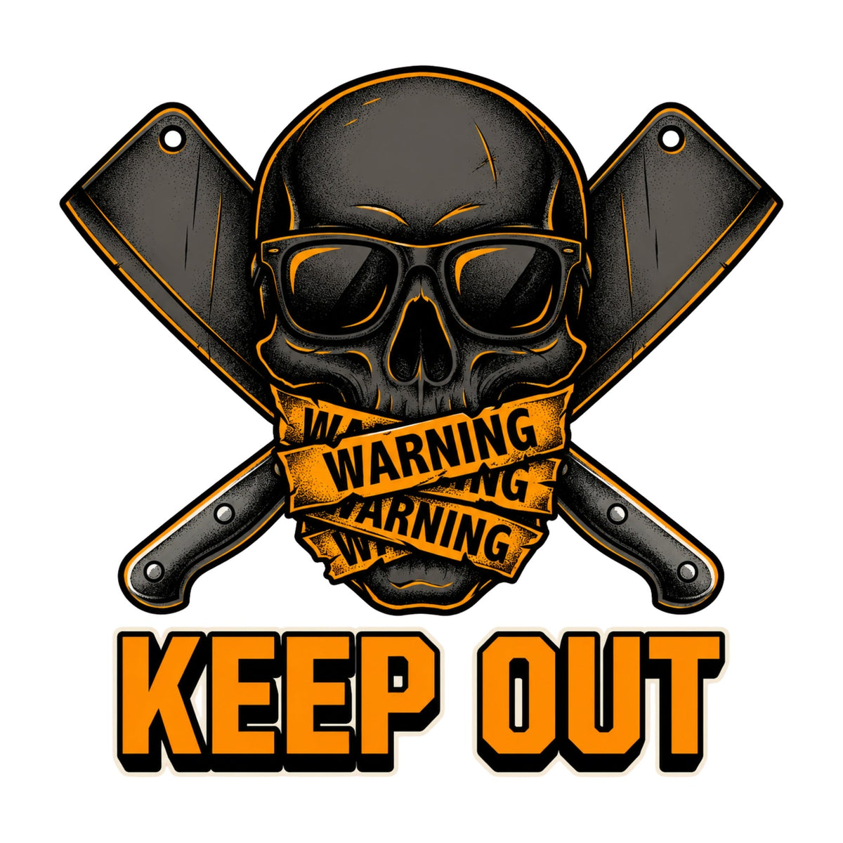 Warning Keep Out Skull product image 3