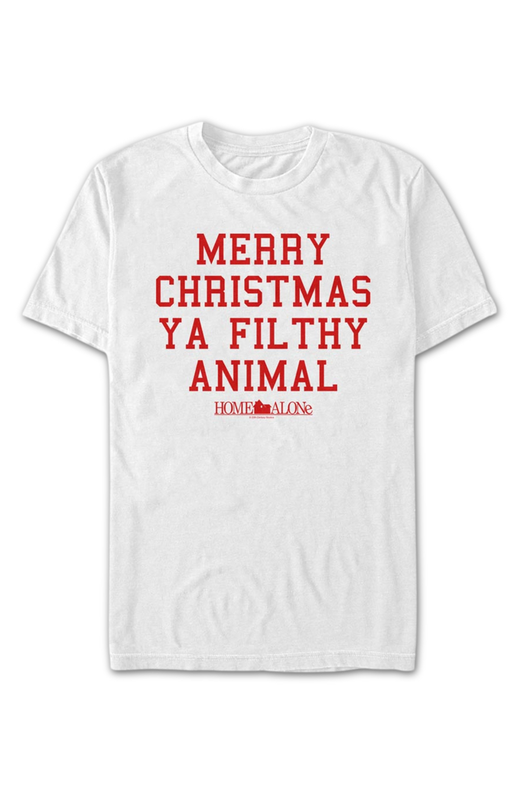White Merry Christmas Ya Filthy Animal Home Alone T-Shirt product image 2