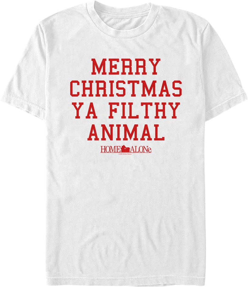 White Merry Christmas Ya Filthy Animal Home Alone T-Shirt product image 1