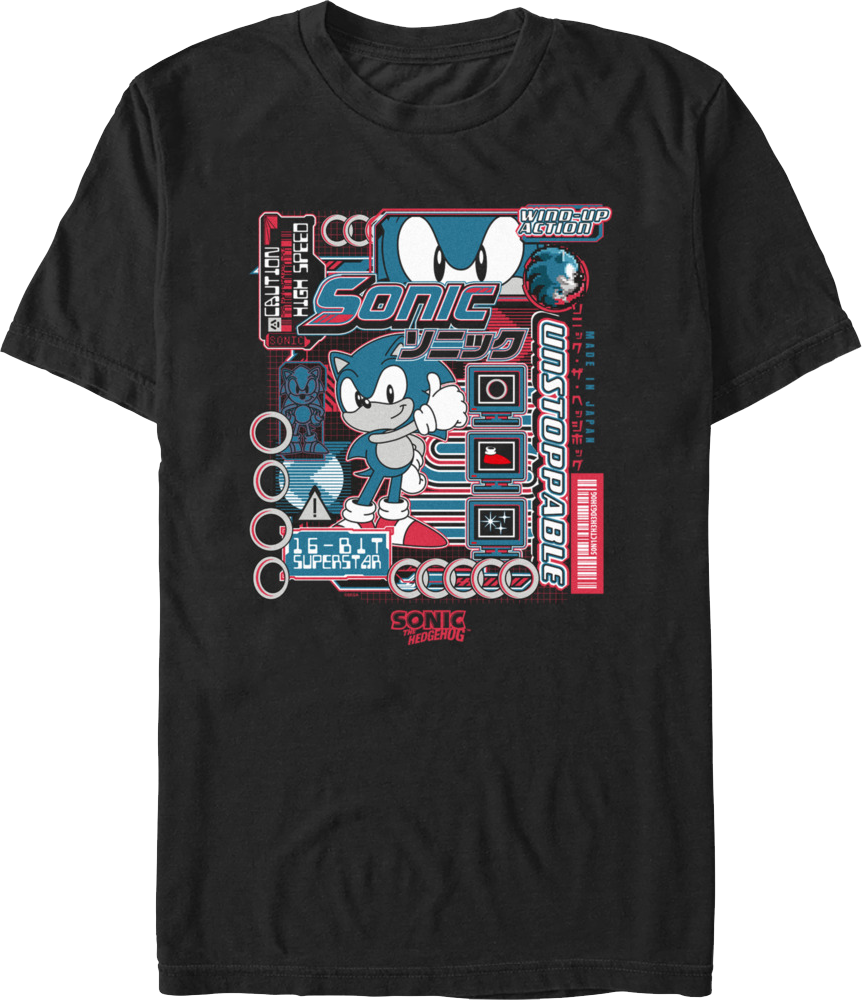 Wind-Up Action Sonic The Hedgehog T-Shirt product image 1