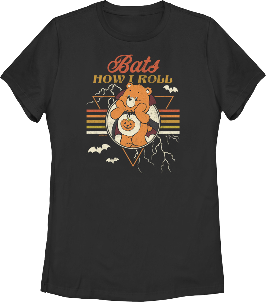 Womens Bats How I Roll Care Bears Shirt product image 1
