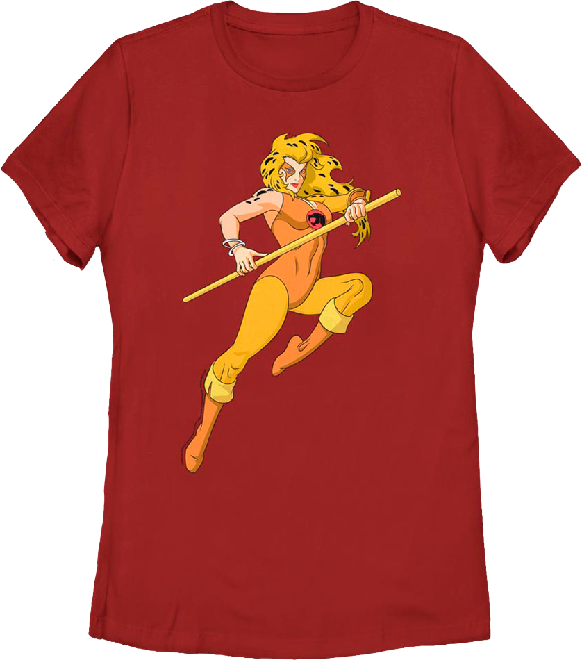 Womens Cheetara Action Pose Shirt product image 1