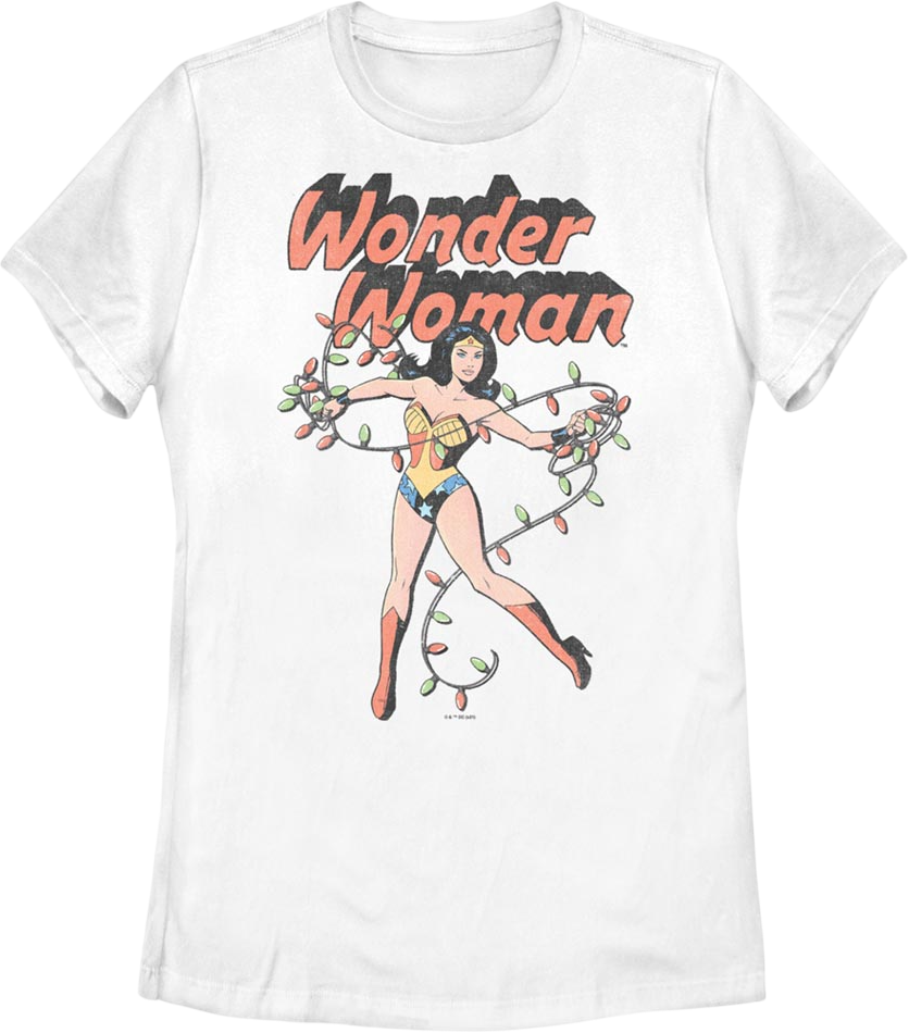 Womens Christmas Lasso Wonder Woman DC Comics Shirt product image 1