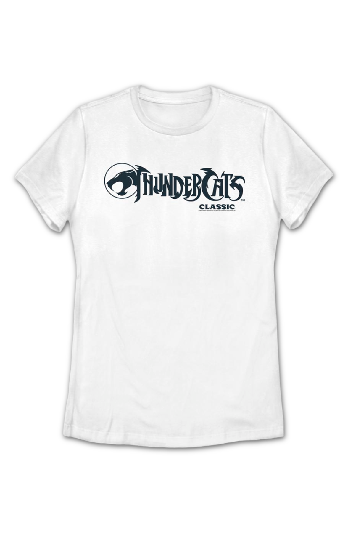 Womens White Classic Logo ThunderCats Shirt product image 2