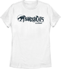 Womens White Classic Logo ThunderCats Shirt product image 1