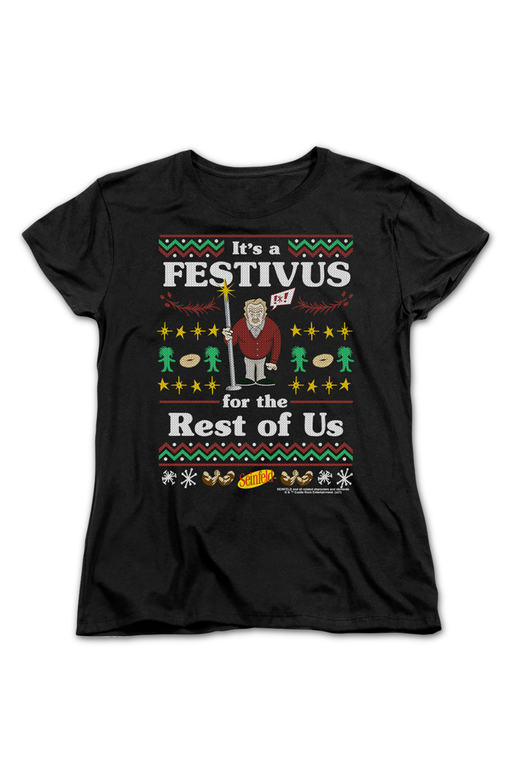 Womens Faux Ugly Festivus Sweater Seinfeld Shirt product image 2