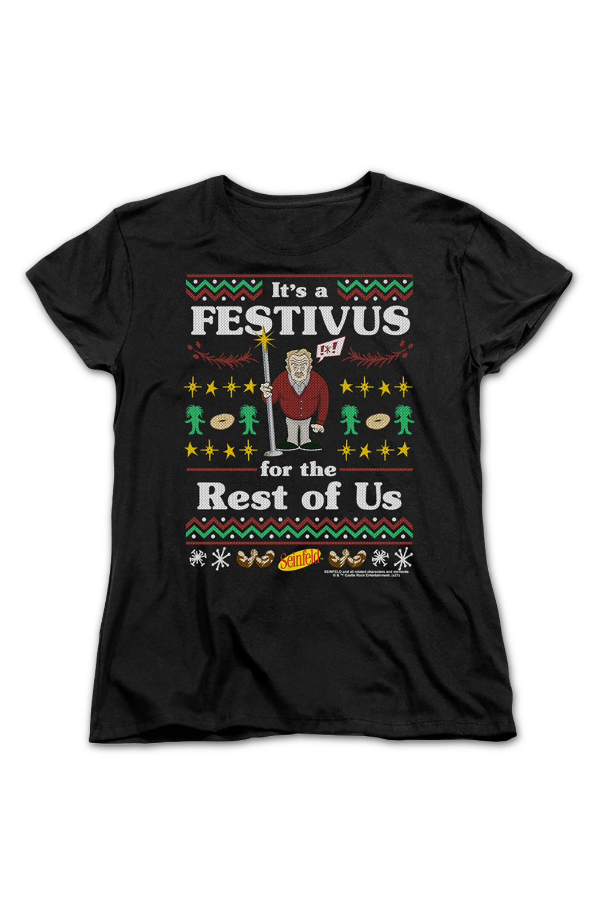 Womens Faux Ugly Festivus Sweater Seinfeld Shirt product image 2