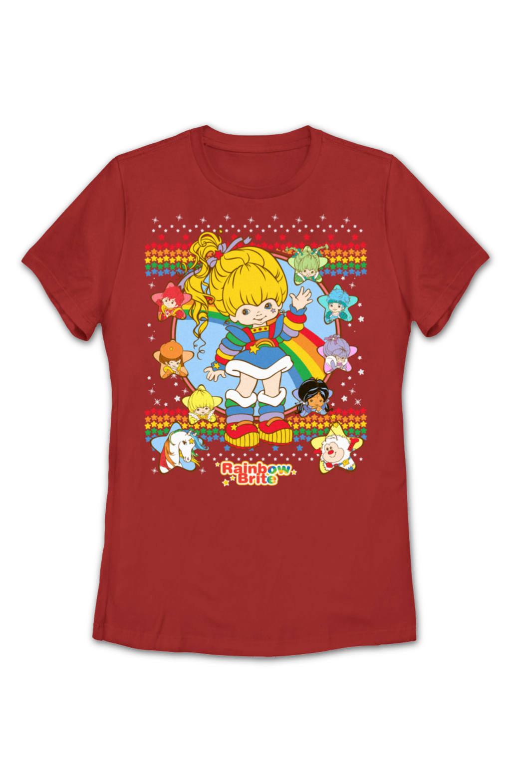 Womens Faux Ugly Sweater Rainbow Brite Shirt product image 2