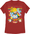 Womens Faux Ugly Sweater Rainbow Brite Shirt product image 1