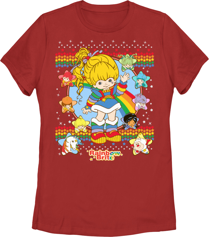 Womens Faux Ugly Sweater Rainbow Brite Shirt product image 1