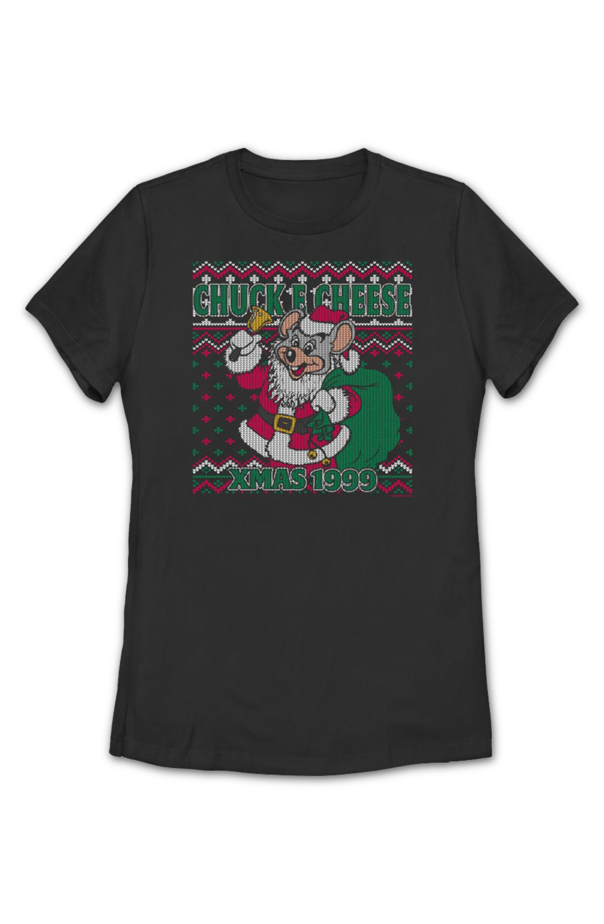 Womens Faux Ugly Xmas 1999 Sweater Chuck E. Cheese Shirt product image 2