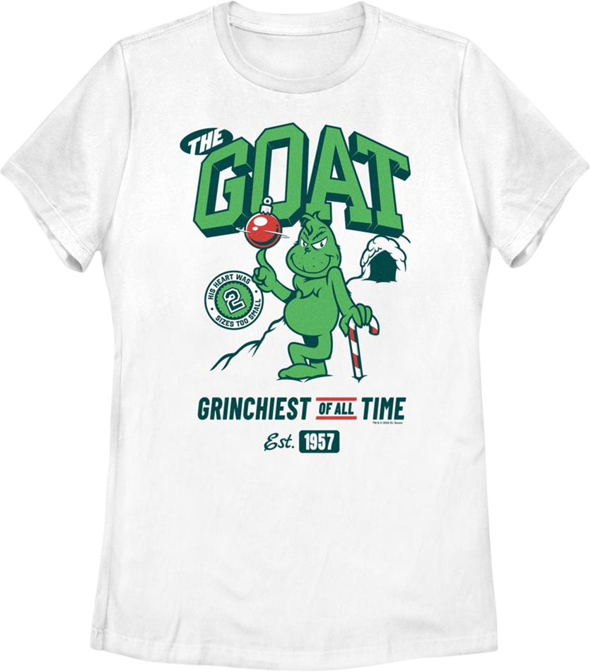Womens Grinchiest Of All Time Dr. Seuss Shirt product image 1