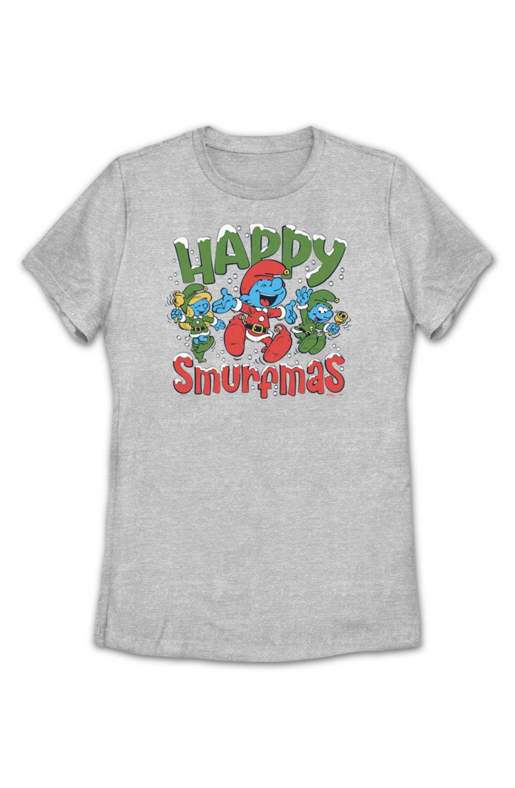 Womens Happy Smurfmas Smurfs Shirt product image 2