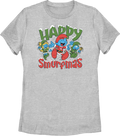 Womens Happy Smurfmas Smurfs Shirt product image 1