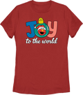 Womens Joy To The World Sesame Street Shirt product image 1