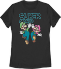 Womens Luigi & Mario High Five Super Bros. Shirt product image 1