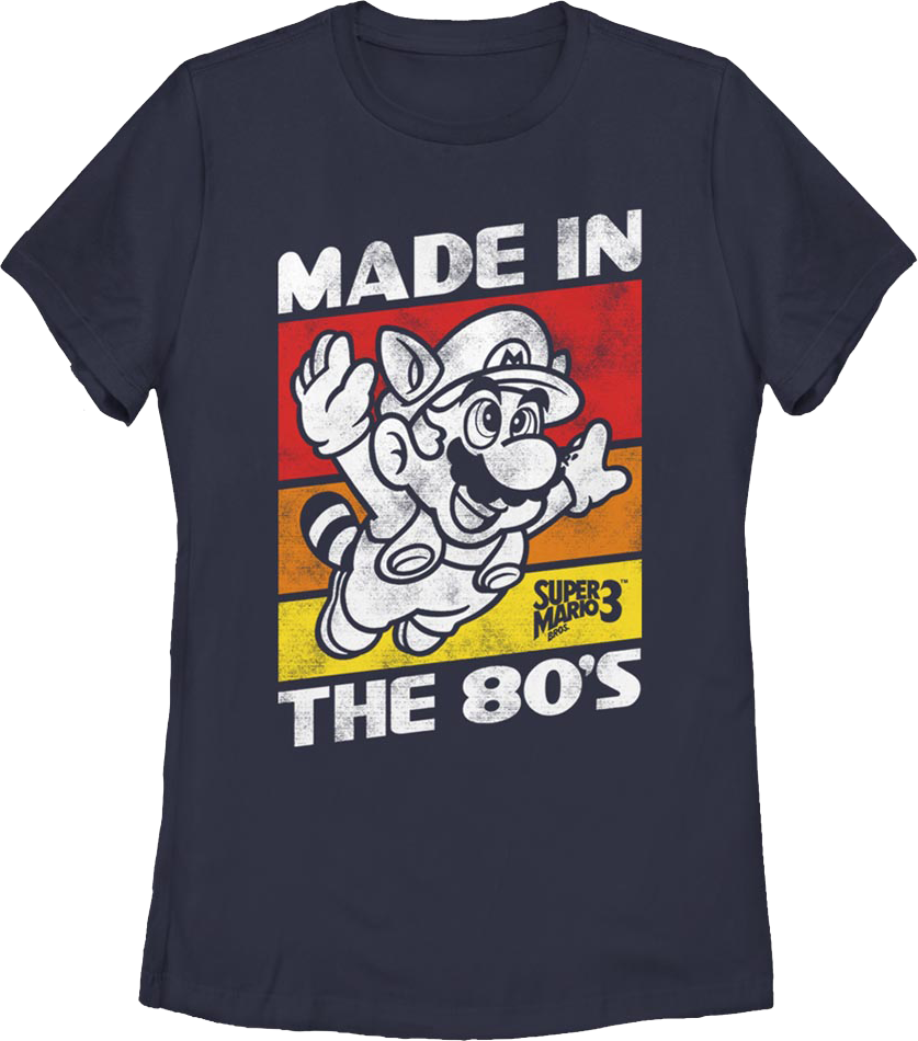 Womens Made In The 80's Super Mario Bros. Nintendo Shirt product image 1