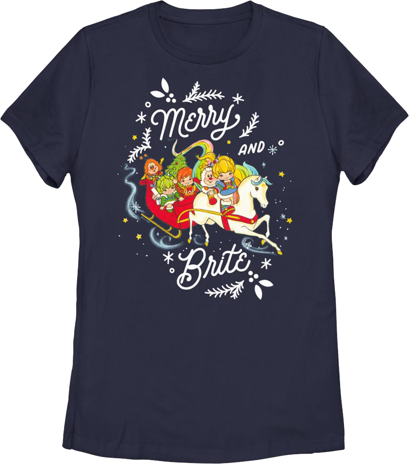 Womens Merry And Brite Rainbow Shirt product image 1