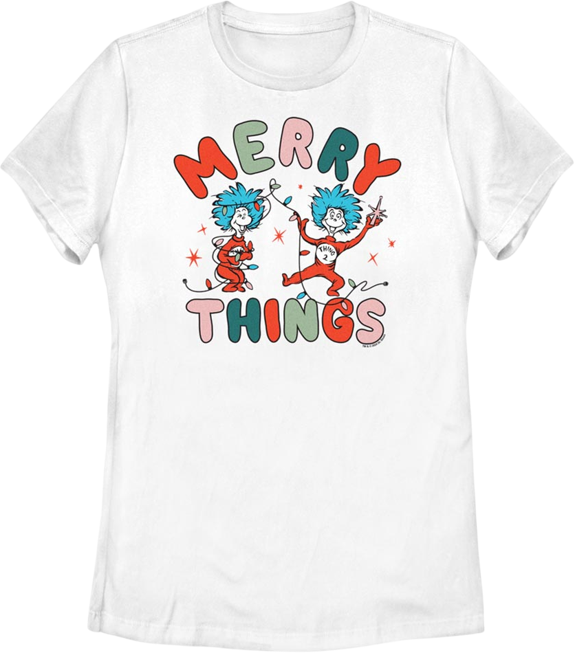 Womens Merry Things Dr. Seuss Shirt product image 1