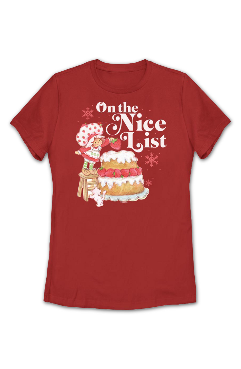 Womens On The Nice List Strawberry Shortcake Shirt product image 2