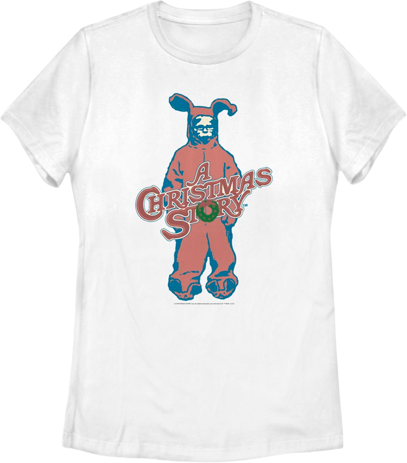 Womens Ralphie's Pink Nightmare Christmas Story Shirt product image 1