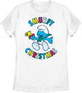 Womens Smurfy Christmas Smurfs Shirt product image 1