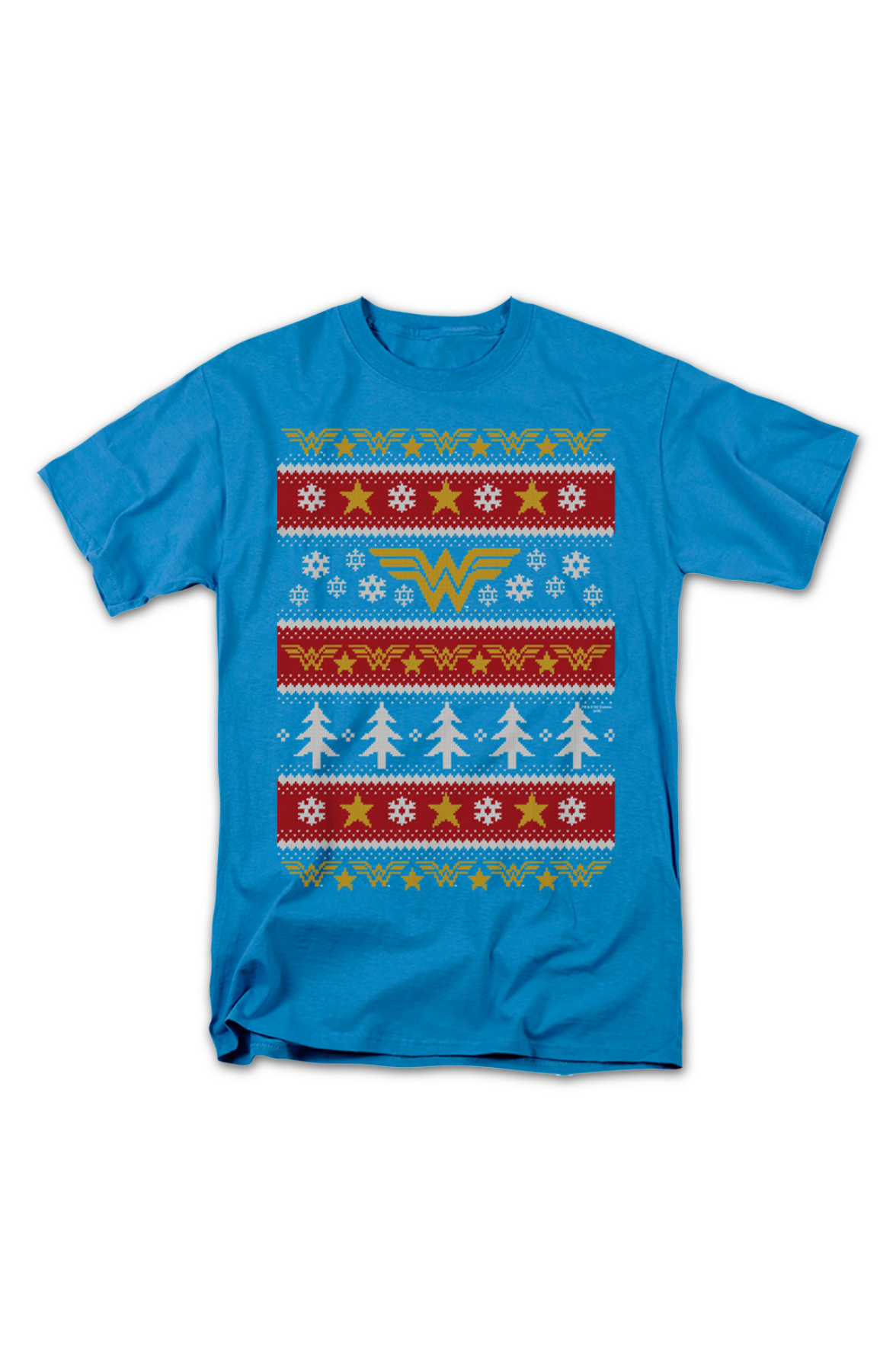 Wonder Woman Faux Ugly Christmas Sweater DC Comics T-Shirt product image 2