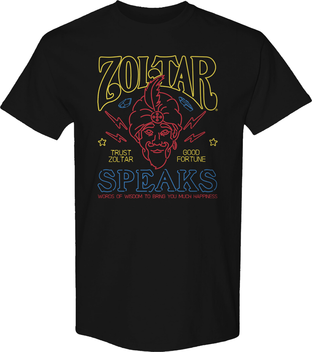 Words Of Wisdom To Bring You Much Happiness Zoltar T-Shirt product image 1