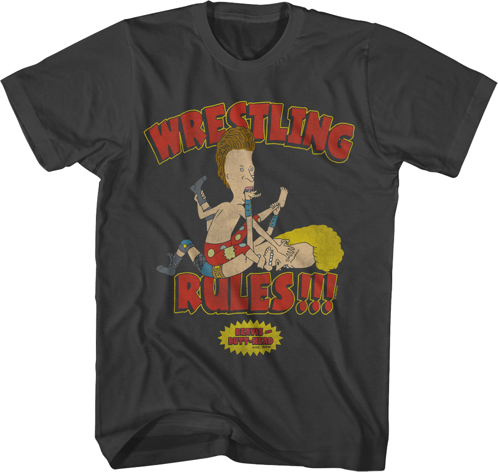 Wrestling Rules Beavis And Butt-Head T-Shirt product image 1