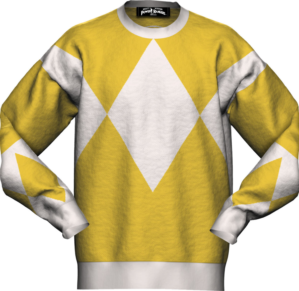 Yellow Ranger Mighty Morphin Power Rangers Knitted Sweater
